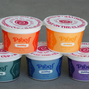An image of five puddings